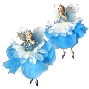 Fada de Pendurar com Varinha Mágica 15cm Modelo Sortido - Azul