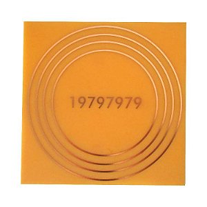 Gráfico Alta Vitalidade, em Fenolite com Cobre 001 - 14cm