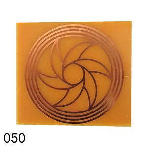 Gráfico Triturador I para Radiestesia, em Fenolite com Cobre 050 - 7cm
