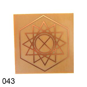 Gráfico em Placa de Fenolite com Cobre 7cm - 043 Programador Físico Estrela Dupla