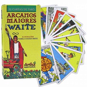 Taro Arcanos Maiores Waite com 22 Cartas