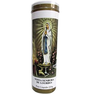 Vela Votiva Nossa Senhora de Lourdes 7 Dias - 14cm