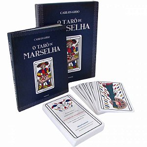 O Tarô de Marselha Livro Capa Dura + Baralho com 78 Cartas