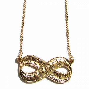 Colar Gargantilha Amor Eterno Amor 2,5cm - Dourado