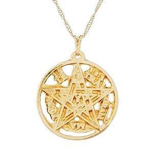 Colar Gargantilha Tetragrammaton Vazado - Dourado