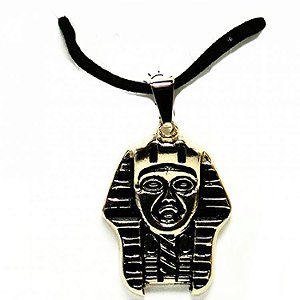 Colar Gargantilha Esfinge Tutankamon 3cm - Dourado