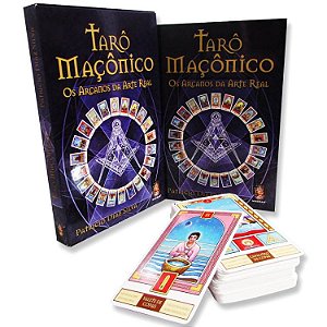 Tarô Maçônico os Arcanos da Arte Real - Livro + Tarô 78 cartas