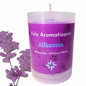 Vela Aromatizante Alfazema - Relaxante, Afasta o Medo