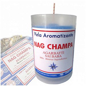 Vela Aromatizante Nag Champa - Agarbatti, Sai Baba