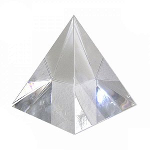 Pirâmide de Cristal Transparente 4cm