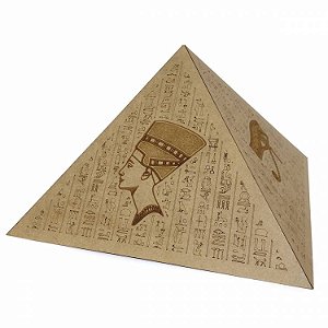 Pirâmide Quéops Marrom em MDF 23cm