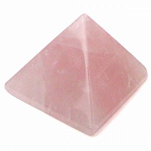 Mini Pirâmide de Cristal Natural - Quartzo Rosa