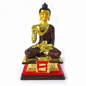 Estátua de Buda Tibetano Chinês 14cm