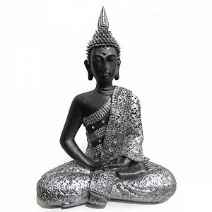 Buda Tibetano Meditação 38cm - Cristais