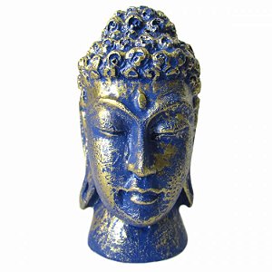 Estátua Cabeça de Buda 8cm - Azul