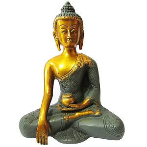 Buda Meditando em Bronze 19cm