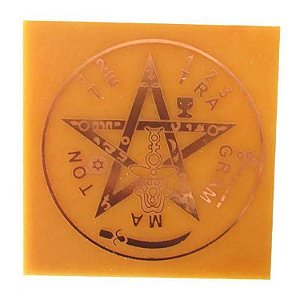 Gráfico em Placa de Fenolite com Cobre 14cm - 040 Pentagrama Tetragramatom