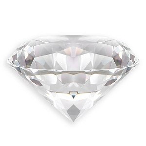 Diamante de Cristal Transparente 5cm - Unidade
