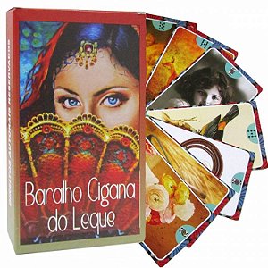 Baralho Cigana do Leque com 36 Cartas + Livreto Explicativo