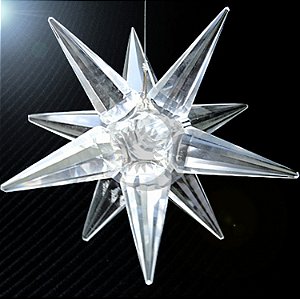 Estrela Sol Cristal Quartzo Transparente - Instrumento Radiônico