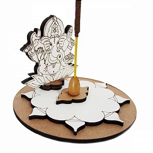 Incensário em MDF 8cm - Ganesha