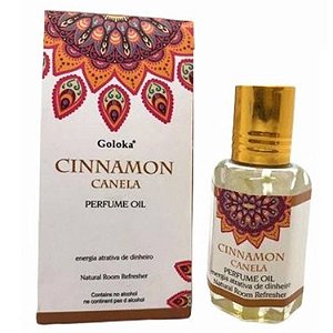 Óleo Perfumado Goloka Pure Oil Aroma - Cinnamon Canela: Energia Atrativa de Dinheiro