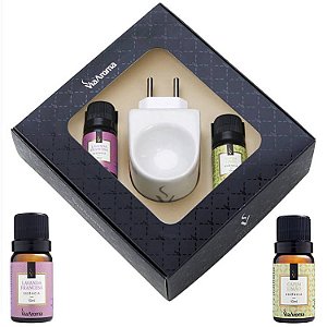 Kit Presente Aromatizador Original Via Aroma -  Capim Limão e Lavanda Francesa