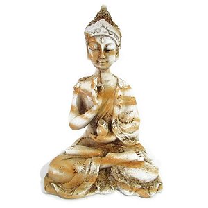 Buda Tibetano 9cm - Bege