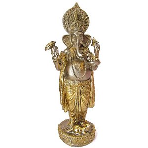Ganesha Dourado 29cm - Importado