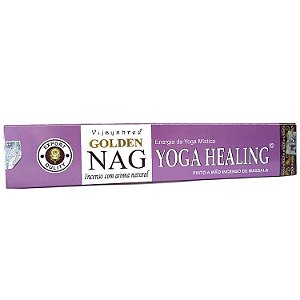 Incenso Golden Nag Agarbathi de Massala - Yoga Healing: Energia da Yoga Mística