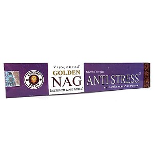 Incenso Golden Nag Agarbathi de Massala - Anti Stress