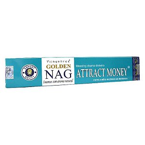 Incenso Golden Nag Agarbathi de Massala - Attract Money: Chama Dinheiro
