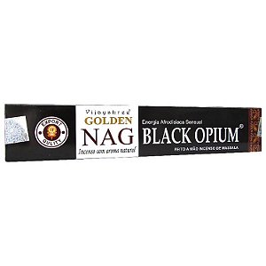 Incenso Golden Nag Agarbathi de Massala - Black Opium: Energia Afrodisíaca Sensual