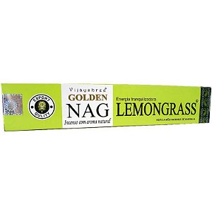 Incenso Golden Nag Agarbathi de Massala - Lemon Grass: Energia Tranquilizadora