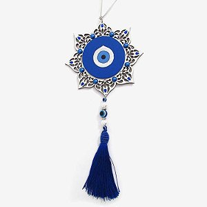 Móbile Mandala Olho Grego da Proteção 26cm