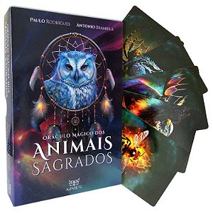 Oráculo Mágico dos Animais Sagrados - Livro Ilustrado + Baralho com 40 Cartas