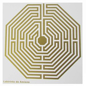 Placa Radiônica - Labirinto de Amiens - 14cm x 13,5cm