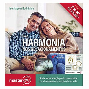 Kit de Placas Radiônicas - Harmonia nos Relacionamentos + Pedra Esmeralda