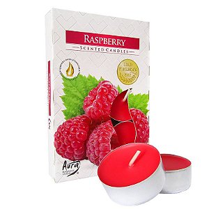 Velas Tealights Perfumadas Caixa com 6 Unidades Aura - Raspberry