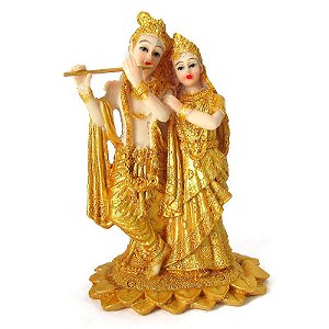 Radha e Krishna Casal Divino 13,5cm