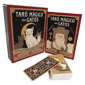Tarô Mágico dos Gatos - Livro Ilustrado + Baralho com 78 Cartas