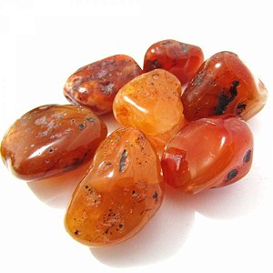 Cristais e Pedras Roladas (Pacote com 250g) - Ágata de Fogo