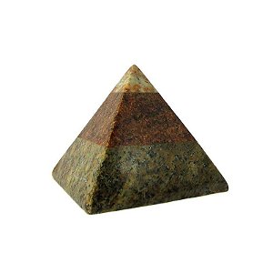 Pirâmide em Pedra Sabão P 5cm - Cores Sortidas
