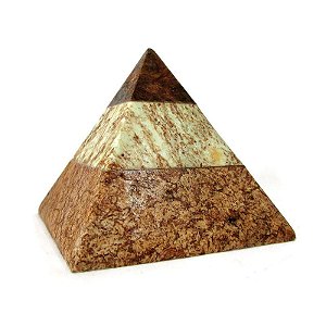 Pirâmide em Pedra Sabão M 7cm - Cores Sortidas