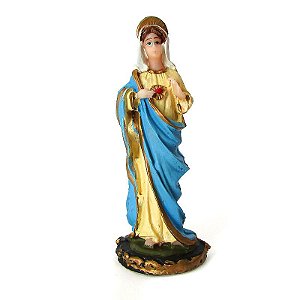Estátua Mini Sagrado Coração de Maria 8cm