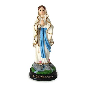 Estátua Nossa Senhora de Lourdes em Resina 15cm