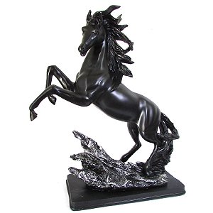 Cavalo Preto G 39cm - Persistência e Determinação