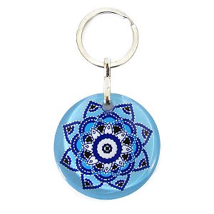 Chaveiro Resinado 9cm - Mandala da Prosperidade