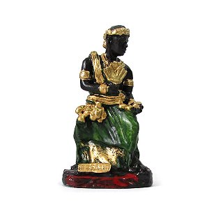 Orixá Ossain em Miniatura 10cm - Senhor das Folhas e Protetor da Natureza