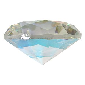 Diamante em Cristal de Vidro 8cm - Boreal: Inspiração e Divindade